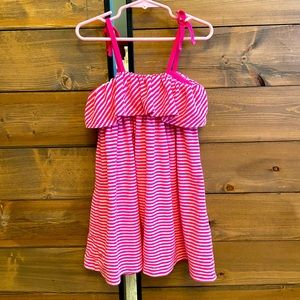 Polo by Ralph Lauren Pink and White Striped Kids Dress